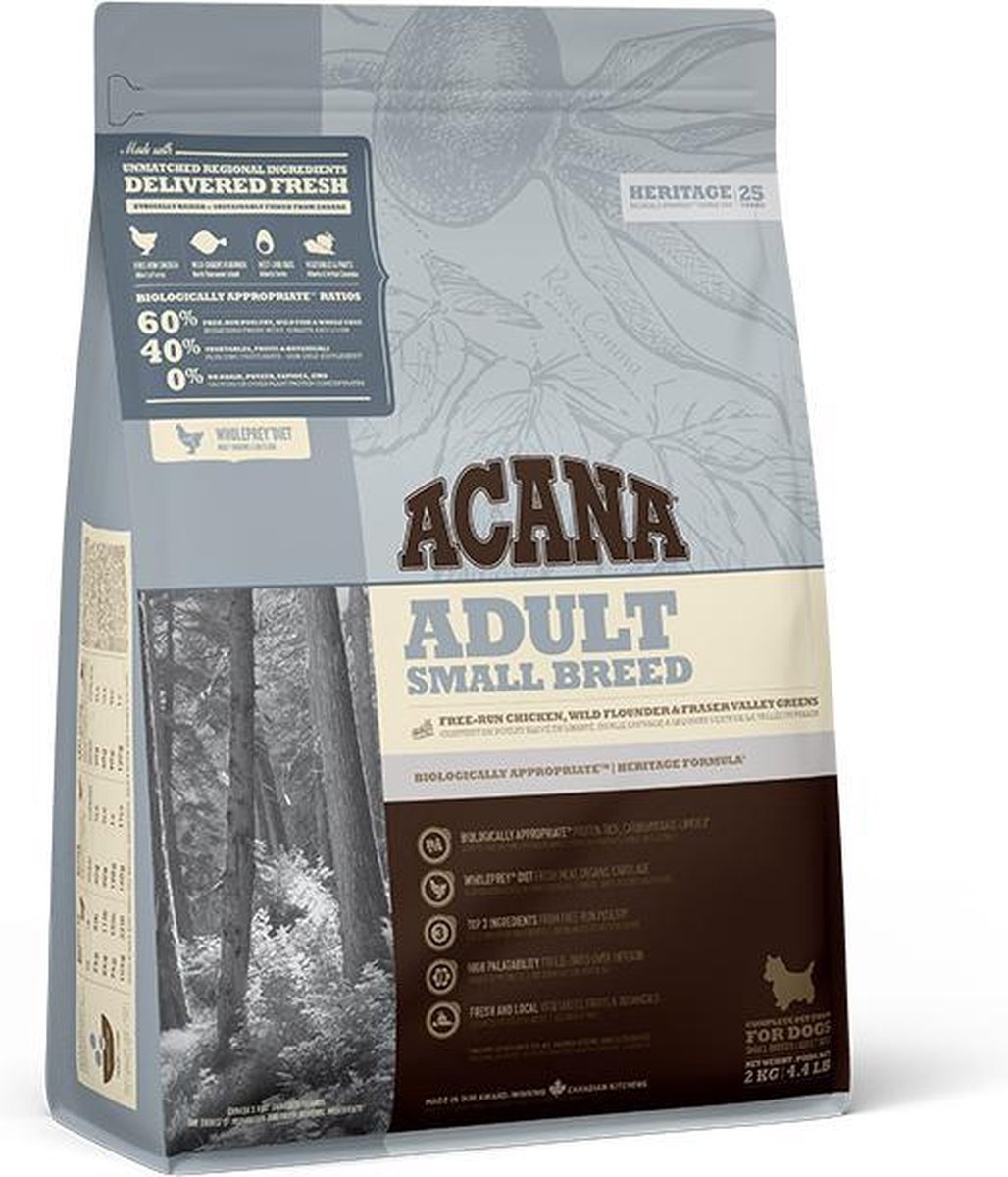 Acana HERITAGE Adult Small Breed 2 kg. | 2 kilogram