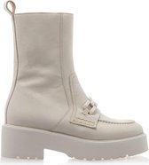 VIA VAI Bobbi Muse Enkellaarsjes dames - Beige - Maat 38