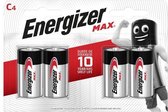 Energizer Max C / LR14 alkalinebatterijen, 4-pack