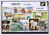 Schapen – Luxe postzegel pakket (A6 formaat) - collectie van 25 verschillende postzegels van schapen – kan als ansichtkaart in een A6 envelop. Authentiek cadeau - kado - kaart - Ov