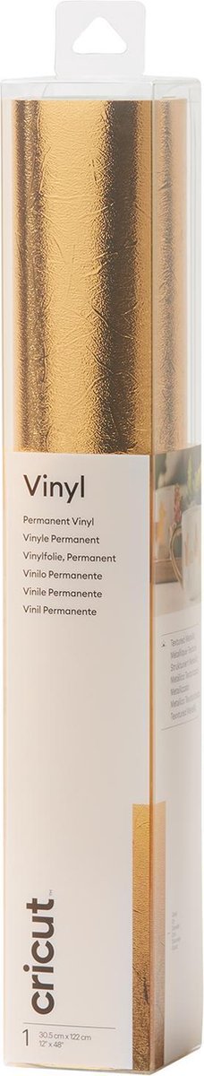 CRICUT Premium Vinyl Permanent 30x120cm (Textured Metallic Gold)