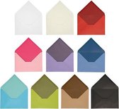 Envelop, diverse kleuren, afmeting envelop 11,5x16 cm, Inhoud kan variëren , 100 gr, 30 doos/ 1 doos