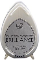 Brilliance Dew Drop inktkussen Platinum Planet BD-000-092 - platina rvs