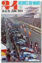 24 Hours Of Le Mans Origineel Print Poster Wall Art Kunst Canvas Printing Op Papier Living Decoratie 100x150cm Multi-color