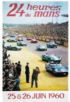 24 Hours Of Le Mans Origineel Print Poster Wall Art Kunst Canvas Printing Op Papier Living Decoratie 90x130cm Multi-color