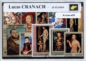 Lucas Cranach – Luxe postzegel pakket (A6 formaat) : collectie van 25 verschillende postzegels van Lucas Cranach – kan als ansichtkaart in een A6 envelop - authentiek cadeau - kado