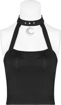 Punk Rave Mouwloze top -XS/S- Moon Mouse Zwart