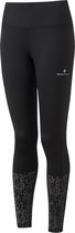 Ronhill Life Night Runner Tight Dames - Sportbroeken - zwart/zilver - maat XS