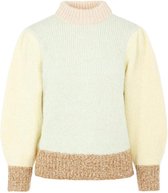 Pieces Trui Pcfelisia 3/4 High Neck Wool Knit 17115619 Pastel Green Dames Maat - M