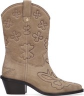 Fabienne Chapot Jolly Mid High Embroidery Boot Cowboylaarzen - Western Laarzen - Dames - Beige - Maat 39