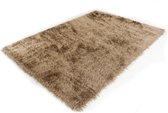 Hoogpolig Vloerkleed Met Glittergaren Beige-80 x 150 cm