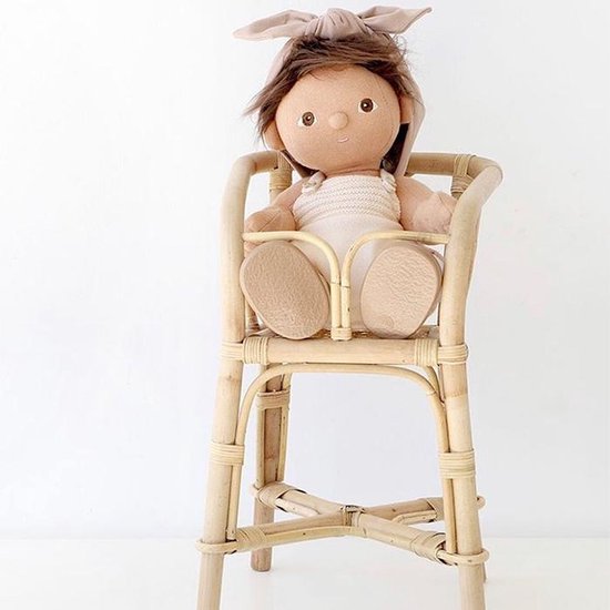 Chaise haute de poupée en rotin Poppie Toys | bol.com