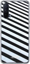 6F hoesje - geschikt voor OnePlus Nord CE 5G -  Transparant TPU Case - Mono Tiles #ffffff