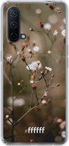 6F hoesje - geschikt voor OnePlus Nord CE 5G -  Transparant TPU Case - Flower Buds #ffffff