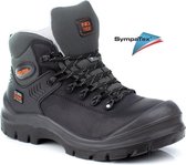 No Risk Schoen Riverton Hoog S3 + KN Waterdicht! - Zwart - 41