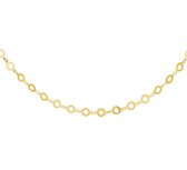 YO&NO - Ketting - Zilver verguld - Rondjes -  4,0 mm -  40 + 4 cm - Zilver 925