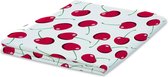 Siretessile Tafelkleed Samba 130 X 170 Cm Pvc Wit/rood