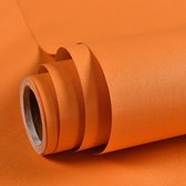 Waterdicht zelfklevend Macaron slaapzaalbehang effen kleur kledingwinkel decoratie behang, specificatie: 0,53 x 5 m (regenboog oranje)