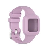 Voor Garmin Vivofit JR3 siliconen vervangende horlogeband in pure kleur (lichtpaars)
