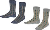 Esprit Sokken Check Kinderen 2-PACK 18182 0010 sortiment 27-30