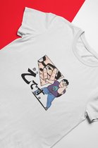 Otaku Desu T-Shirt | Jojo's Bizarre Adventure Pose Meme | Hatsune Miku Fan | Cadeau voor Nerd en Geek | Wit M Unisex