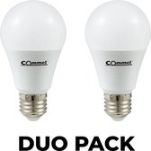 Commel LED E27 - 11W (75W) - Daglicht - Niet Dimbaar - 2 stuks