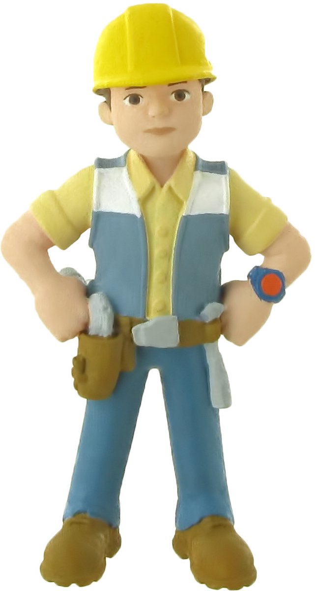 Bob de Bouwer - speelfiguurtje / taarttopper - 8cm