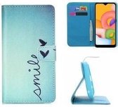 Samsung A01 Hoesje Wallet Case Smile