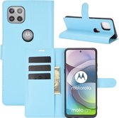 Book Case - Motorola Moto G 5G Hoesje - Lichtblauw