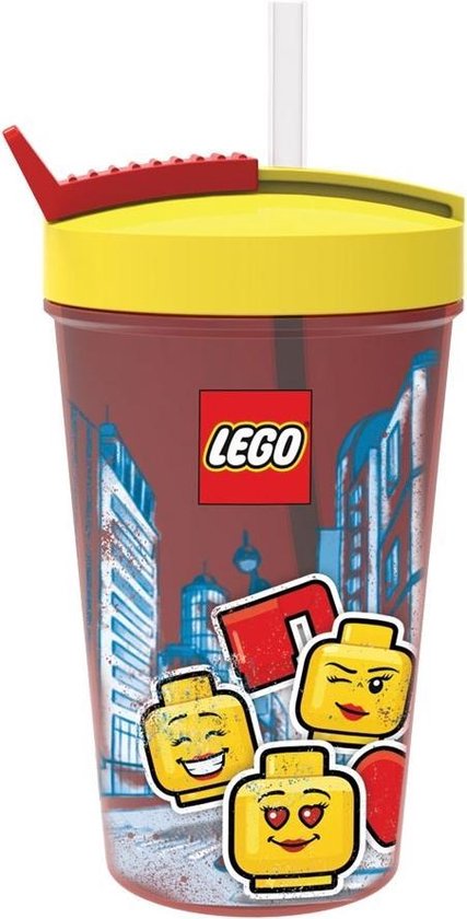 LEGO - Drinkbeker Iconic Girl 500 ml - Polypropyleen - Rood
