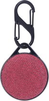 By Qubix - AirTag case nylon series - kunststof hoesje met karabijnhaak - rood