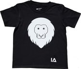 IA Interactief Glow T-Shirt voor Kinderen - Leeuw - Super Groene Gloed - Maat 128