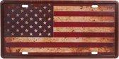 Amerikaans nummerbord - amerikaanse vlag