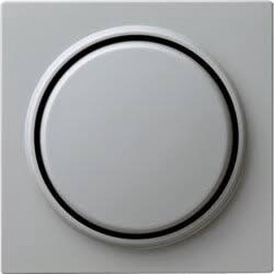 Gira SColor kunststof inzetplaat met draaiknop voor dimmer, grijs