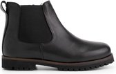 Travelin' Kids Chelsea boots Sel - Wol gevoerde Kinderschoenen met rits - Zwart Leer  - Maat 33