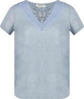 DEELUXE T-shirt met gehaakte details HAYDEN Blue