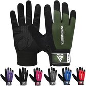 RDX Sports Fitness Handschoenen W1 - Full Finger Groen - M