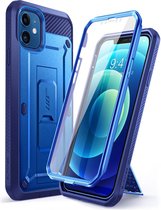 SUPCASE 360° Backcase Hoesje Met Screen Protector iPhone 12 Mini - Kobaltblauw