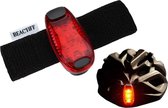 Éclairage de casque réglable à LED | Feu arrière rouge | Lumière de sécurité | Casque de vélo | Bicyclette | Sécurité | Laisse pour chien, rouge, marque BEACTIFF
