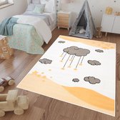 Tapiso Luna Kids Vloerkleed Speelkleed Kinderkamer Geel Kindertapijt Maat- 160x220