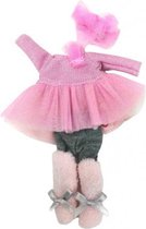 babypoppenkleding Irene meisjes 22 cm roze 6-delig