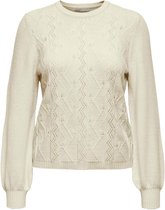 Only Trui Onlkatia L/s Pullover Cc Knt 15231265 Whitecap Gray/w. Melange Dames Maat - S