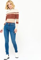 LOLALIZA Skinny jeans met push up - Blauw - Maat 42