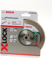 Bosch 2608900658 EXPERT X-LOCK Diamantschijf Hard Ceramic 125 x 22,23 x 1,4 x 10 mm