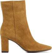 BiBi Lou Vrouwen Suède   Enkellaarsjes / Laarzen / Damesschoenen 553T30 - Cognac - Maat 40