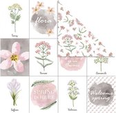 dubbelzijdig designpapier bloemen 30,5 cm 3 stuks