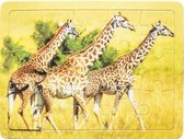puzzel giraffes junior 12 x 9 cm karton 15-delig