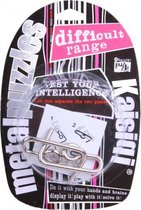 geduldspel metaalpuzzel junior 13,5 cm roze