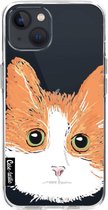 Casetastic Apple iPhone 13 Hoesje - Softcover Hoesje met Design - Little Cat Print