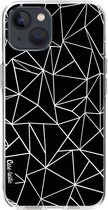 Casetastic Apple iPhone 13 Hoesje - Softcover Hoesje met Design - Abstraction Outline Print